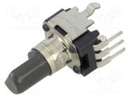 Potentiometer: shaft; single turn,vertical; 10kΩ; ±20%; 6mm ALPS