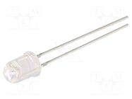 LED; orange; 5.1mm; 5800÷7000mcd; 30°; Front: convex; 2.1÷2.6VDC OPTOSUPPLY