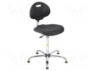 Chair; ESD; Seat dim: 470x440mm; Back dim: 420x320mm; 580÷830mm RT WORK