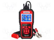 Meter: OBD diagnostic; LCD 2,4"; OBD; 6÷16VDC; 2÷220Ah; 6/12V KONNWEI