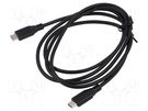 Cable; USB C plug x2; 1.5m; Core: Cu; PVC; Interface: 480Mbps ART