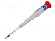 Screwdriver; precision; slot; 0.4x0.15mm; Blade length: 40mm KING TONY