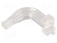 Fiber for LED; Ø5mm; L: 25.4mm; No.of mod: 1; Front: convex; angular BIVAR