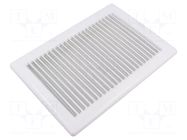 Ventilation grille; ABS; white; 248x174x24mm; 140x210mm; 20pcs. DOSPEL S.A.