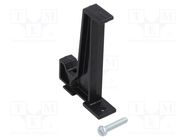 Hanger for test leads; black; single module 