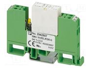 Relay: interface; SPST-NO; Ucoil: 24VDC; 8A; 6A/250VAC; 6A/250VDC PHOENIX CONTACT