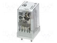 Relay: industrial; 4PDT; Ucoil: 24VDC; 6A/250VAC; 6A/250VDC; socket PHOENIX CONTACT