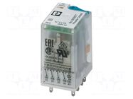 Relay: industrial; 4PDT; Ucoil: 220VDC; 6A/250VAC; 6A/250VDC; 6A PHOENIX CONTACT