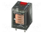 Relay: industrial; 4PDT; Ucoil: 24VAC; 6A/250VAC; 6A/250VDC; socket PHOENIX CONTACT