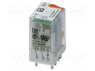 Relay: industrial; DPDT; Ucoil: 230VAC; 12A/250VAC; 12A/250VDC PHOENIX CONTACT