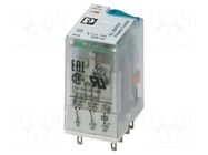 Relay: industrial; DPDT; Ucoil: 220VDC; 12A/250VAC; 12A/250VDC PHOENIX CONTACT