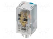 Relay: industrial; 3PDT; Ucoil: 12VDC; 10A/440VAC; 10A/250VDC; 110Ω PHOENIX CONTACT