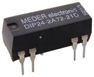 RELAY, REED, DPST-NO, 200V, 0.5A, THT