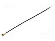 Cable; Colour: black; Len: 1m; Wire dia: 28.7mm; Type: angled HIROSE