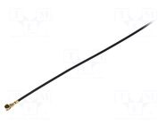 Cable; Colour: black; Len: 0.4m; Wire dia: 28.7mm; Type: angled HIROSE