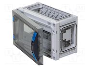 Enclosure: for modular components; IP66; light grey; IK08 HENSEL