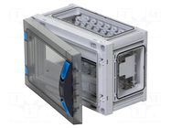 Enclosure: for modular components; IP66; light grey; ENYSTAR HENSEL