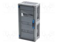 Enclosure: for modular components; IP66; light grey; IK08 HENSEL