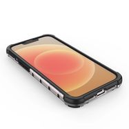 Honeycomb case for iPhone 14 armored hybrid cover transparent, Hurtel