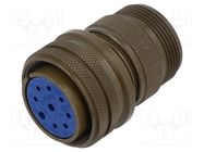 Connector: circular; plug; for cable; PIN: 9(2+7); female; 97; olive AMPHENOL