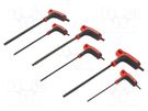 Wrenches set; hex key,spherical; Kind of handle: L; 6pcs. FACOM