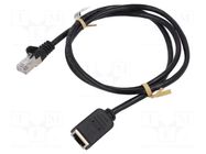 Extender Ethernet; RJ45 socket,RJ45 plug; F/UTP; 5e; stranded; Cu Goobay
