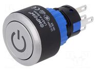 Switch: push-button; Pos: 2; SPDT; 0.5A/220VAC; 1A/12VDC; ON-(ON) ONPOW