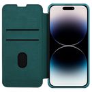 Nillkin Qin Leather Pro Case iPhone 14 Pro Max Camera Cover Holster Cover Flip Case Green, Nillkin