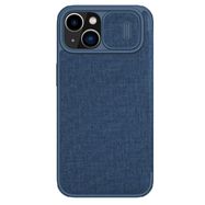 Nillkin Qin Cloth Pro Case Case for iPhone 14 Camera Cover Holster Cover Flip Case Blue, Nillkin