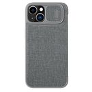 Nillkin Qin Cloth Pro Case Case for iPhone 14 Camera Cover Holster Cover Flip Case Gray, Nillkin