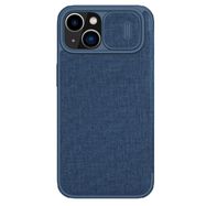 Nillkin Qin Cloth Pro Case Case for iPhone 14 Plus Camera Cover Holster Cover Flip Case Blue, Nillkin