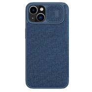 Nillkin Qin Cloth Pro Case Case for iPhone 14 Plus Camera Cover Holster Cover Flip Case Blue, Nillkin