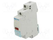 LED indicator; 12÷48VDC; for DIN rail mounting; Colour: red HAGER