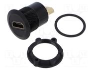 Adapter; for panel mounting,rear side nut; Thread: M22; 1÷10mm ONPOW