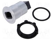Adapter; for panel mounting,rear side nut; Thread: M22; 1÷10mm ONPOW