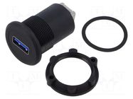 Adapter; USB A socket,USB B socket; USB 3.0; Thread: M22; 1÷10mm ONPOW