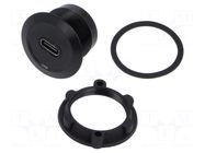 Adapter; USB C socket,USB C plug; USB 3.1; Thread: M22; 1÷10mm ONPOW