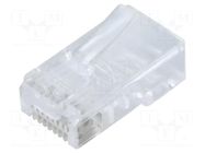 Connector: RJ45; plug; PIN: 8; Cat: 5e; 8p8c; for cable; IDC QOLTEC