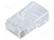 Connector: RJ45; plug; PIN: 8; Cat: 5e; 8p8c; for cable; IDC QOLTEC
