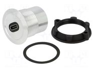 Adapter; USB C socket,both sides; USB 3.1; Thread: M22; 1÷10mm ONPOW
