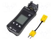 Meter: temperature; Temp.range: -65÷1200°C; 108x54x28mm ERSA