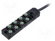 Distribution box; M8; PIN: 3; 5m; socket; 2A; -25÷80°C; PUR; IP67 PHOENIX CONTACT