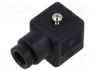 Connector: valve connector; plug; form A; 18mm; female; PIN: 4; 210 BINDER