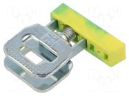 Splice terminal: rail; ways: 1; 4mm2; screw terminal; yellow-green PHOENIX CONTACT