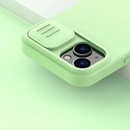 Nillkin CamShield Magnetic Silicone Case iPhone 14 Plus Magnetic MagSafe Cover with Camera Protector Green, Nillkin
