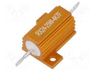 Resistor: wire-wound; with heatsink; 4.7kΩ; 25W; ±1%; 30ppm/°C SR PASSIVES