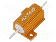 Resistor: wire-wound; with heatsink; 4.7kΩ; 25W; ±1%; 30ppm/°C SR PASSIVES