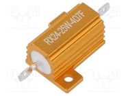 Resistor: wire-wound; with heatsink; 4.7Ω; 25W; ±1%; 50ppm/°C SR PASSIVES