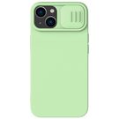 Nillkin CamShield Silky Silicone Case iPhone 14 case cover with camera cover green, Nillkin
