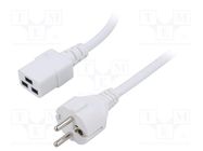 Cable; 3x1.5mm2; CEE 7/7 (E/F) plug,IEC C19 female; PVC; 5m; 16A LIAN DUNG